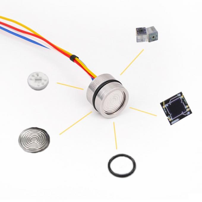 RJ10 OEM универсальный 19 мм пиезорезистивный кремниевый датчик давления из нержавеющей стали для воды воздух жидкий газ 1